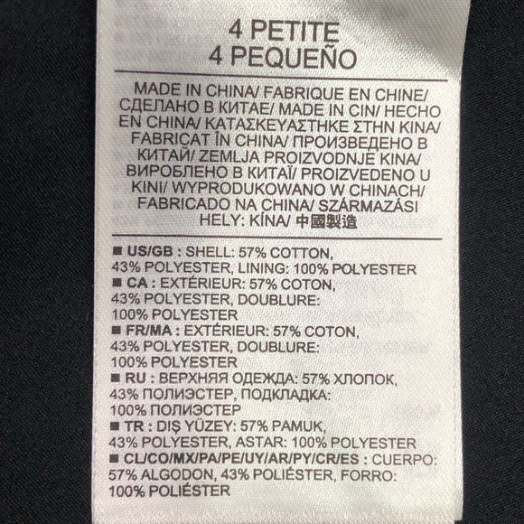 Banana Republic black shine Faille ribbed banded pleated mini skirt 4P - Picture 7 of 11